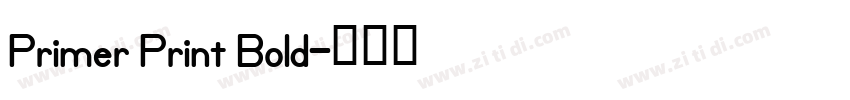 Primer Print Bold字体转换